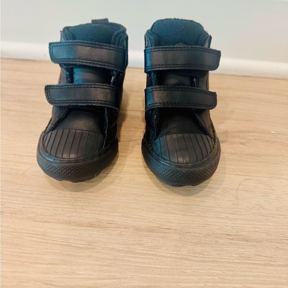 Converse Kids Black Velcro Boots